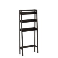 Utex Over The Toilet Storage, 3-Tier Bathroom Shelves Over Toilet, Behind Toilet Bathroom Organizer (Espresso)