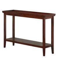 Convenience Concepts Ledgewood Console Table With Shelf Espresso