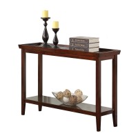 Convenience Concepts Ledgewood Console Table With Shelf Espresso