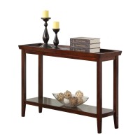 Convenience Concepts Ledgewood Console Table With Shelf Espresso