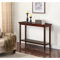 Convenience Concepts Ledgewood Console Table With Shelf Espresso