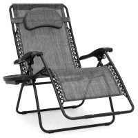 Best Choice Products Oversized Zero Gravity Chair Folding Outdoor Patio Lounge Recliner Wcup Holder Accessory Tray And Removab