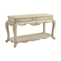 AcME Ragenardus Sofa Table in Antique White 86023(D0102H7cJ4T)