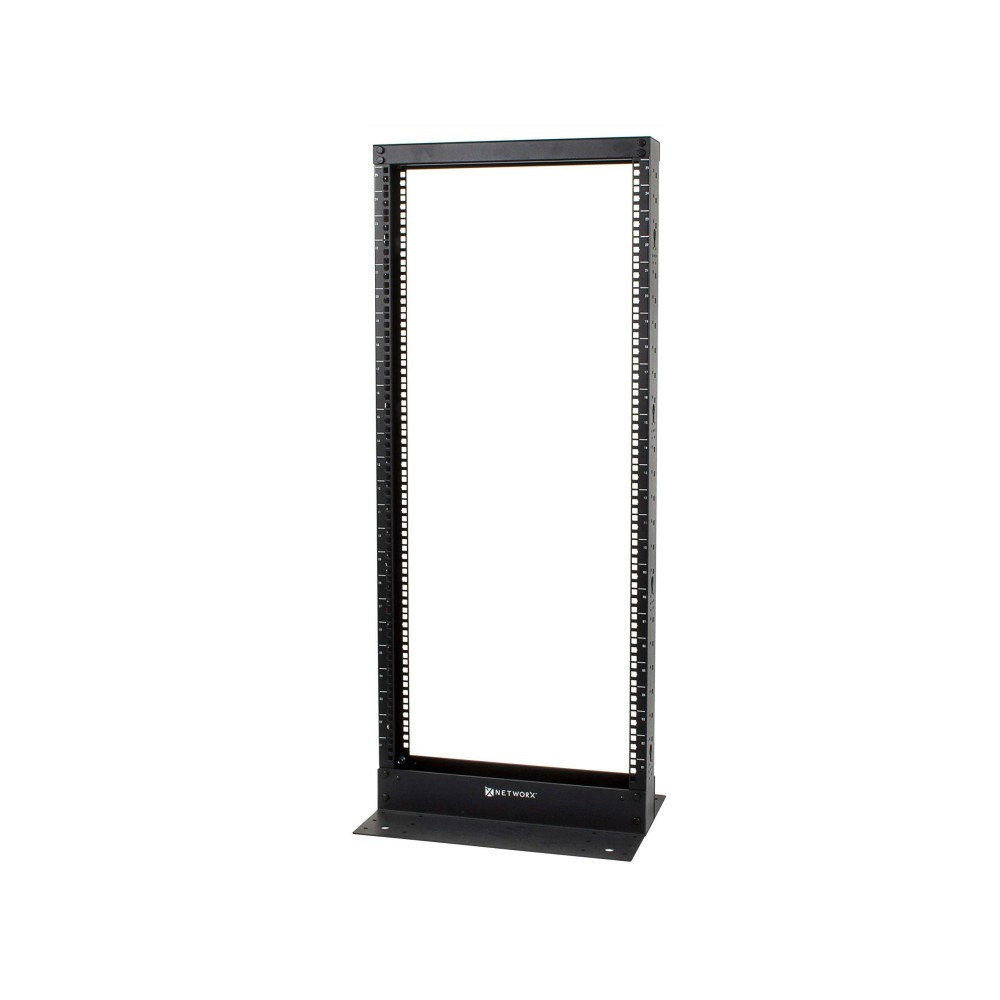 Networx Free Standing Open Frame Network Racks (25U, 2 Post - Cage Nuts)