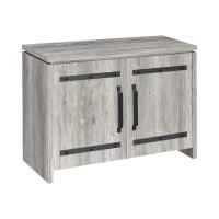 Rustic Grey Accent Cabinet