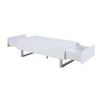 Contemporary Glossy White Coffee Table