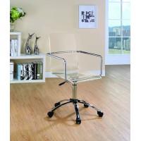 Contemporary Clear Acrylic Office Chair