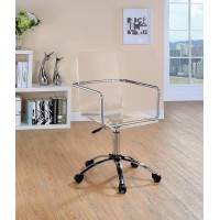 Contemporary Clear Acrylic Office Chair