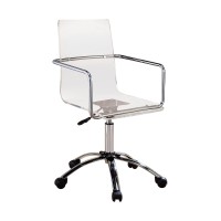 Contemporary Clear Acrylic Office Chair