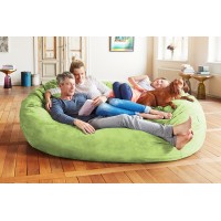 Lumaland Luxurious Giant 7Ft Bean Bag Chair With Microsuede Cover Ultra Soft Foam Filling Washable Jumbo Bean Bag Sofa For K