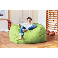 Lumaland Luxurious 5Ft Bean Bag Chair With Microsuede Cover Ultra Soft Foam Filling Washable Large Bean Bag Sofa For Kids T