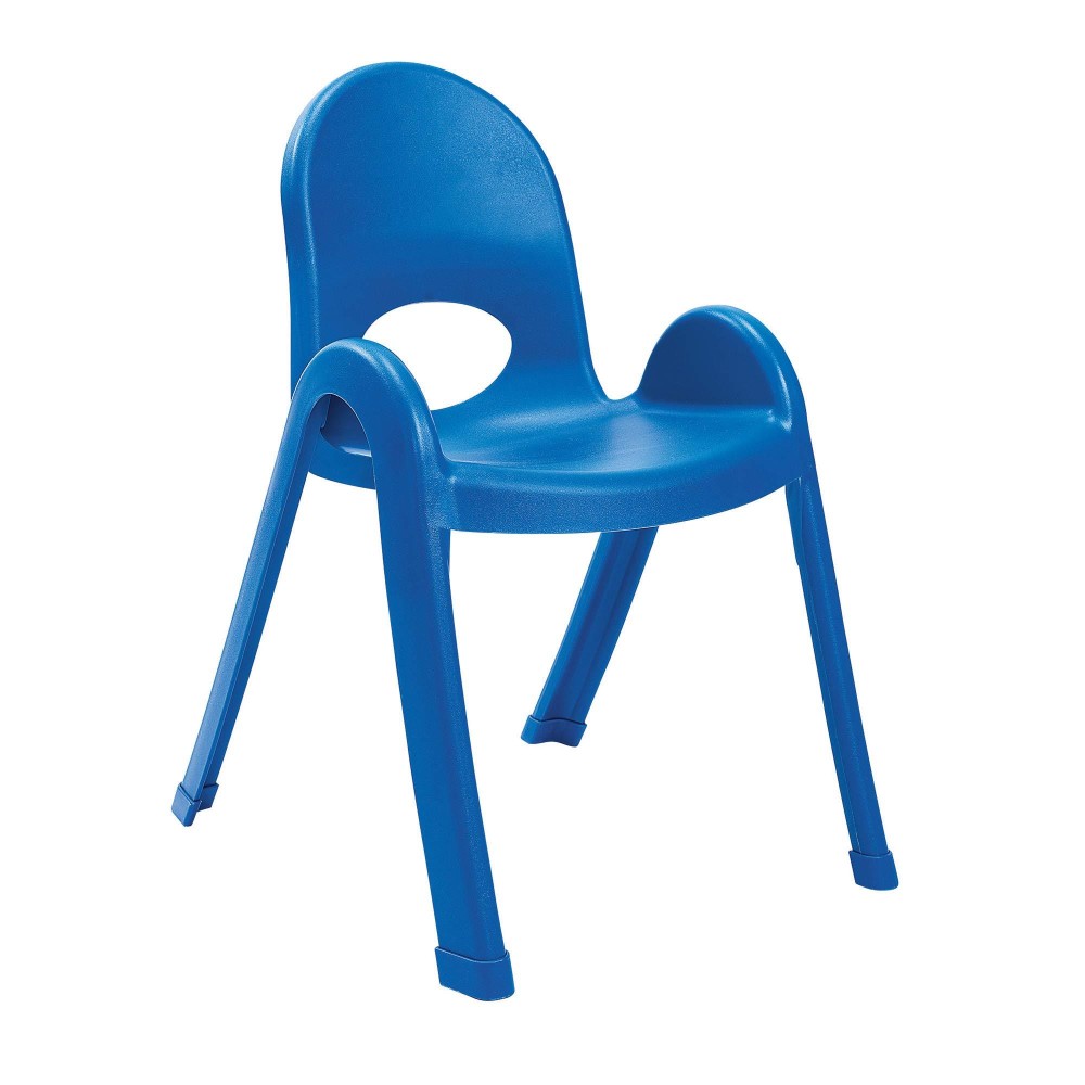 Childrens Factory Ab7713Pb Angeles Value Stack Kids Chair, Preschooldaycareplayroom Furniture, Flexible Seating Classroom Furniture For Toddlers, Blue, 13