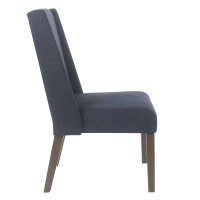 Homepop Dinah Modern Dining Chair Set Of 2 Navy 38X20X26 Inches