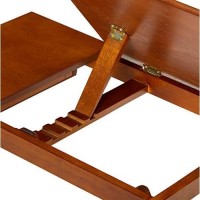 Winsome Anderson, Flip Top with Drawer, Foldable Legs Lap Desk, Teak, 25.37x13.78x8.06