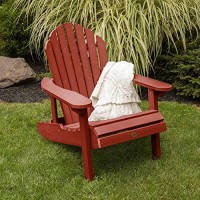 Highwood Ad-Chl1-Red Hamilton Made In The Usa Adirondack Chair, Adult Size, Rustic Red