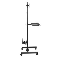 Mount-It! Computer Cart, Rolling Computer Desk, Mobile Desk Workstation With Monitor Mount For Up To 32