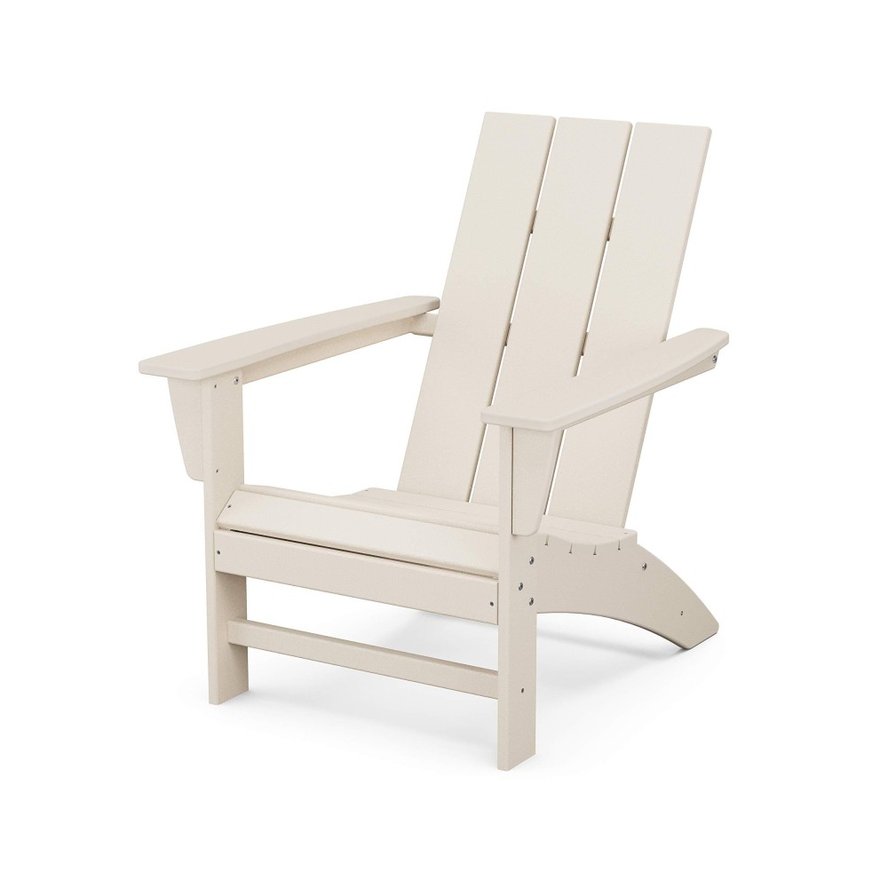 Polywood Ad420Sa Modern Adirondack Chair Sand