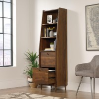 Sauder Harvey Park Narrow Bookcase/ Book Shelf, Grand Walnut Finish