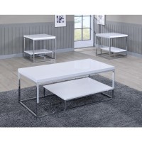 Lucia Cocktail Table, White