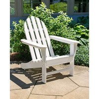 Polywood Ad4030Sr Classic Outdoor Adirondack Chair Sunset Red