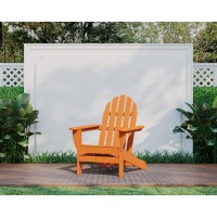 Polywood Ad4030Ta Classic Outdoor Adirondack Chair Tangerine