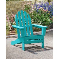 Polywood Ad4030Ar Classic Outdoor Adirondack Chair Polyethylene Aruba