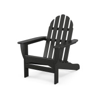 Polywood Ad4030Bl Classic Outdoor Adirondack Chair Black