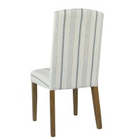 Homepop Classic Parsons Dining Chair Blue Calypso Stripe Set Of 2