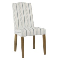 Homepop Classic Parsons Dining Chair Blue Calypso Stripe Set Of 2