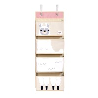 3 Sprouts Hanging Wall Organizer- Storage For Nursery And Changing Tables, Llama