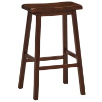 BACKLESS SADDLE BARSTOOL - CAPPUCCINO