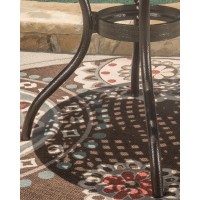 Christopher Knight Home Phoenix Cast Aluminum Round Table, Hammered Bronze, Dimensions: 47.75?? X 47.75?? X 30.00??