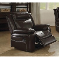 Acme Corra Faux Leather Recliner in Espresso