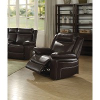 Acme Corra Faux Leather Recliner in Espresso