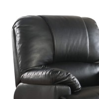 Acme Ixora Faux Leather Upholstered Recliner With Power Lift In Black