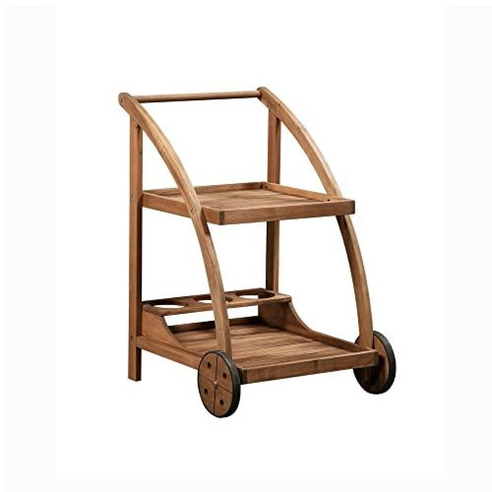 Linon Justice Catalan-Outdoor Trolley Teak