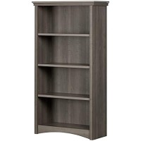 South Shore Gascony 4-Shelf Storage Bookcase, Gray Maple