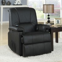 Homeroots Furniture Recliner With Power Lift & Massage Multicolor
