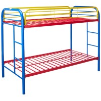 Homeroots Furniture Homeroots Twin Size Bed Multicolor