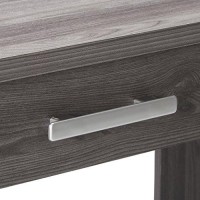 Homeroots Furniture Dark Gray Oak Sofa Table, Multicolor