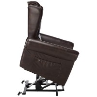 Homeroots Furniture Recliner With Power Lift & Massage, Multicolor