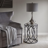 Arlo Metal Eyelet Accent Table