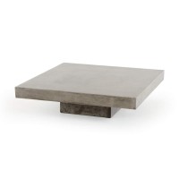 Homeroots 12 Concrete Coffee Table