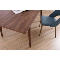 Homeroots Modern Walnut Dining Table