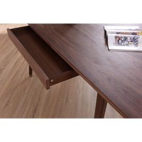 Homeroots Modern Walnut Dining Table