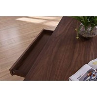 Homeroots Modern Walnut Dining Table