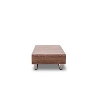 Homeroots Furniture Hallway Modern Walnut Matte Coffee Table