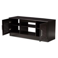 Baxton Studio Gianna Modern And Contemporary Wenge Brown Finished Tv Stand