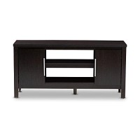 Contemporary Tv Stand In Wenge Brown