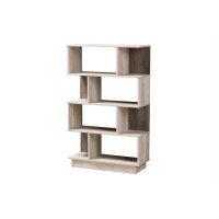 Baxton Studio Teagan Modern And Contemporary Oak Finished Display Bookcase